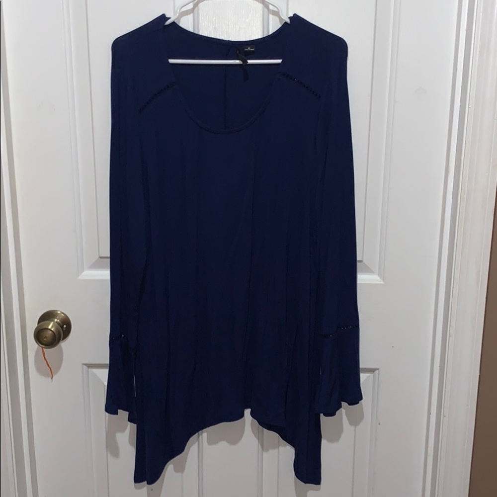 Flare-Sleeved Blouse
